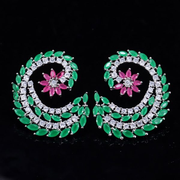 Green Zircon Earrings
