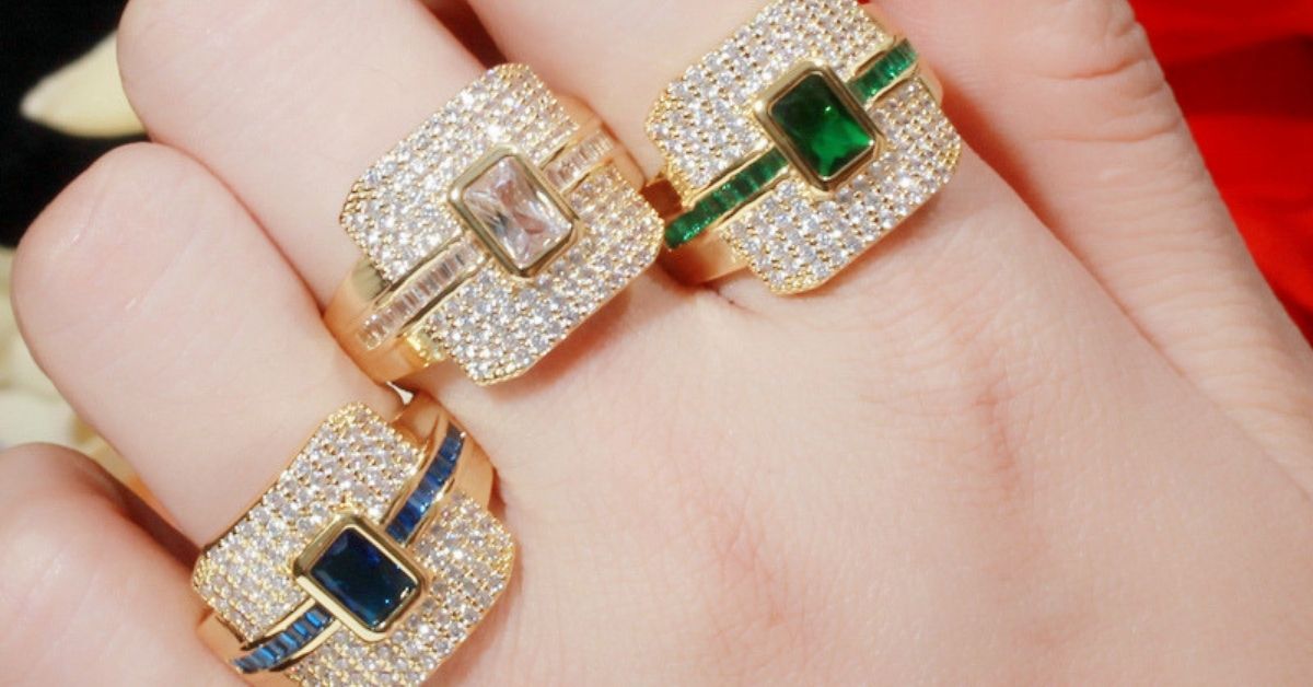Buy Online Gold Plated Rings For Girls In Pakistan Blumoon.pk