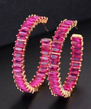 Pink Hoops for Women