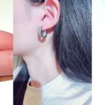Rhodium Hoop Earrings