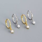 Pearl Hoop Earrings For Women