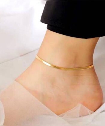 Gold plated anklet