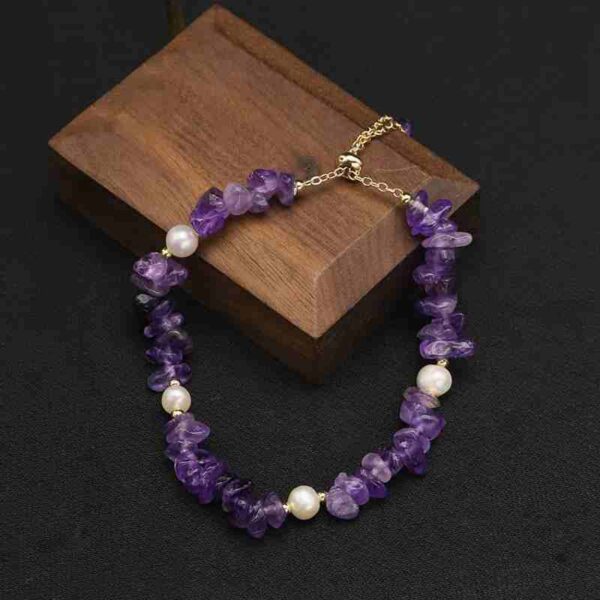 Amethyst Positioning Bead Bracelet