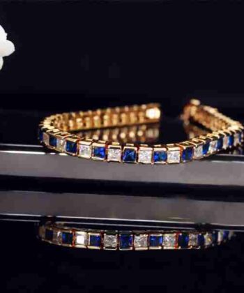 Square Tennis Bracelet for Girls