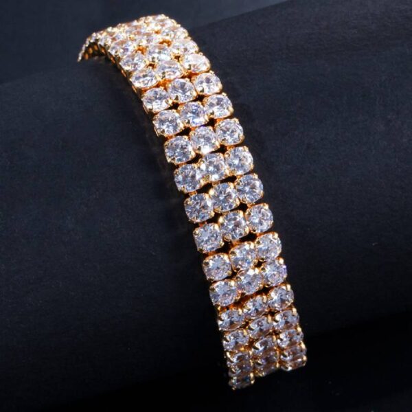 3 Row Tennis Bracelet for women