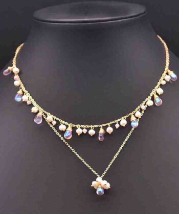 Double Chain Freshwater Pearl Necklace