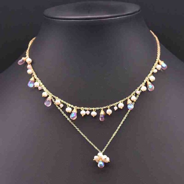 Double Chain Freshwater Pearl Necklace