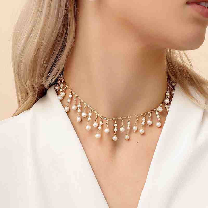 Freshwater Pearl Fringe Necklace