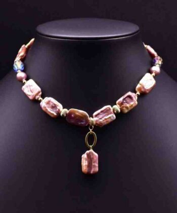 Square Freshwater Pearl Necklace