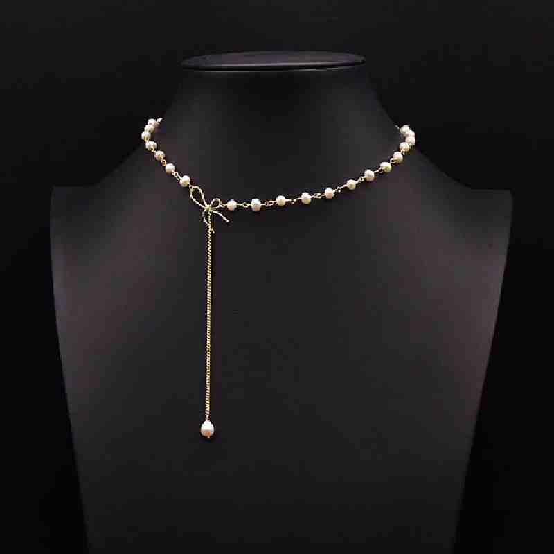 Women's Pure Natural Pearl Long Necklace