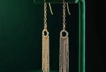how to make DIY chain earrings at home